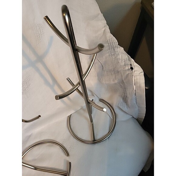 Matching Mug Rack And Banana Stand Heavy Stainless 15" And 13" Tall - Picture 6 of 6